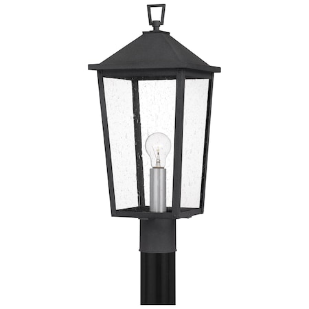Quoizel Stoneleigh Outdoor Post 1 Light Mottled Black STNL9009MB